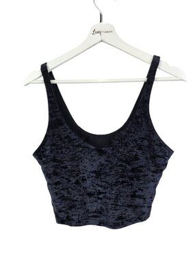 Lululemon Align Tank, Cropped, Velvet Edition, Black, V-Neck, Womens Size 12